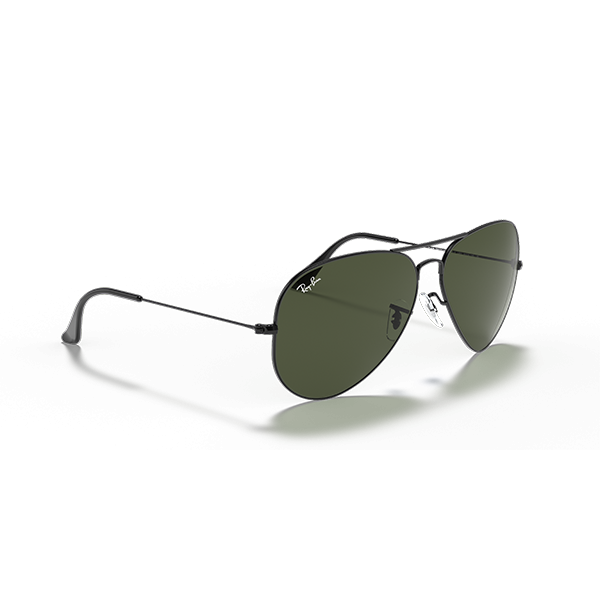 nitrogen Defekt trompet kopi mænd Ray Ban Aviator Large Metal Ii solbriller i sort og grøn, engros  Rayban på udsalg